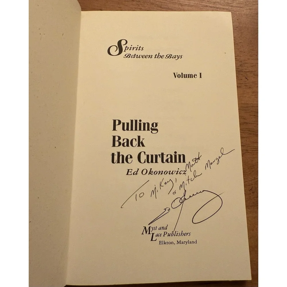 Pulling Back the Curtain (Spirits Between the Bays Series)‎ Signed Book 1994